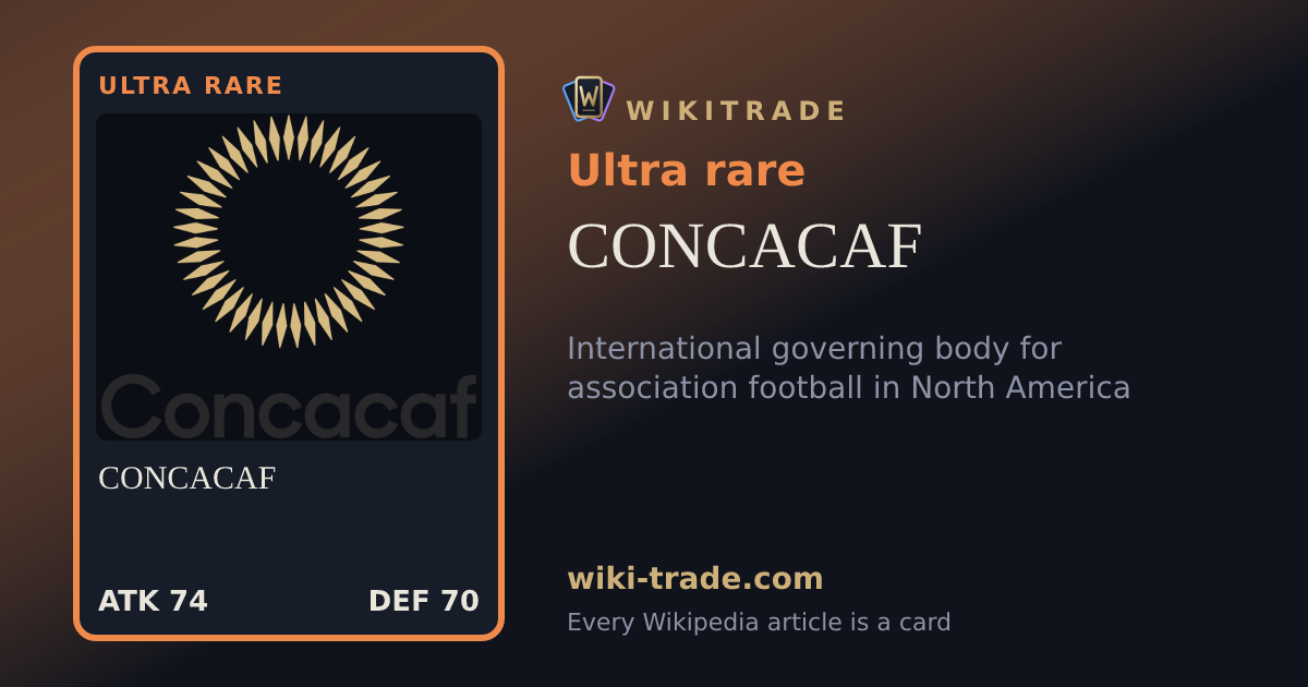 CONCACAF — Ultra rare card