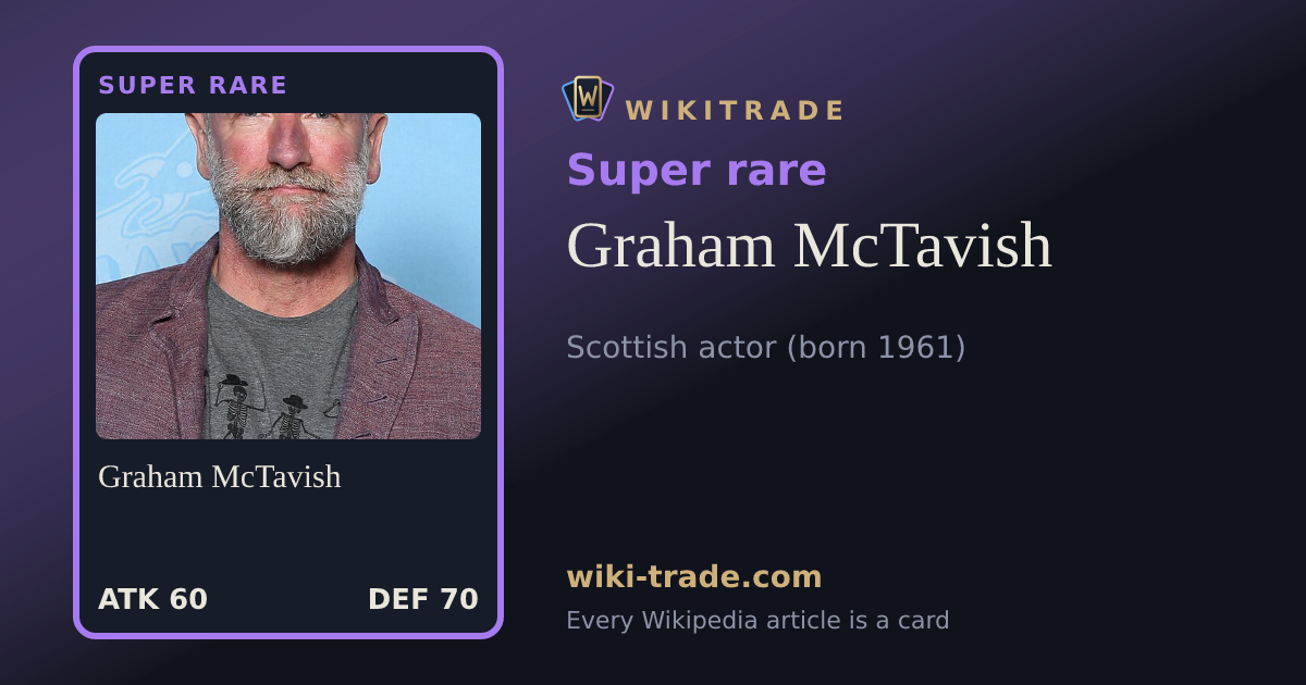 Graham McTavish — Super rare card