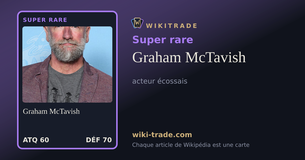 Graham McTavish — carte Super rare
