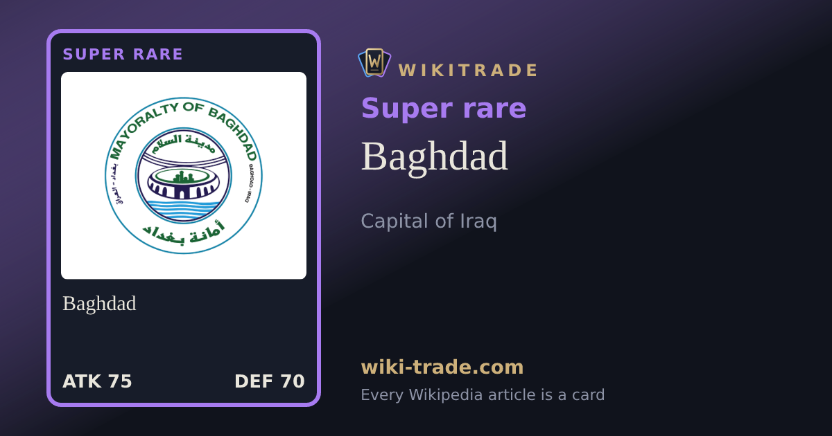 Baghdad — Super rare card