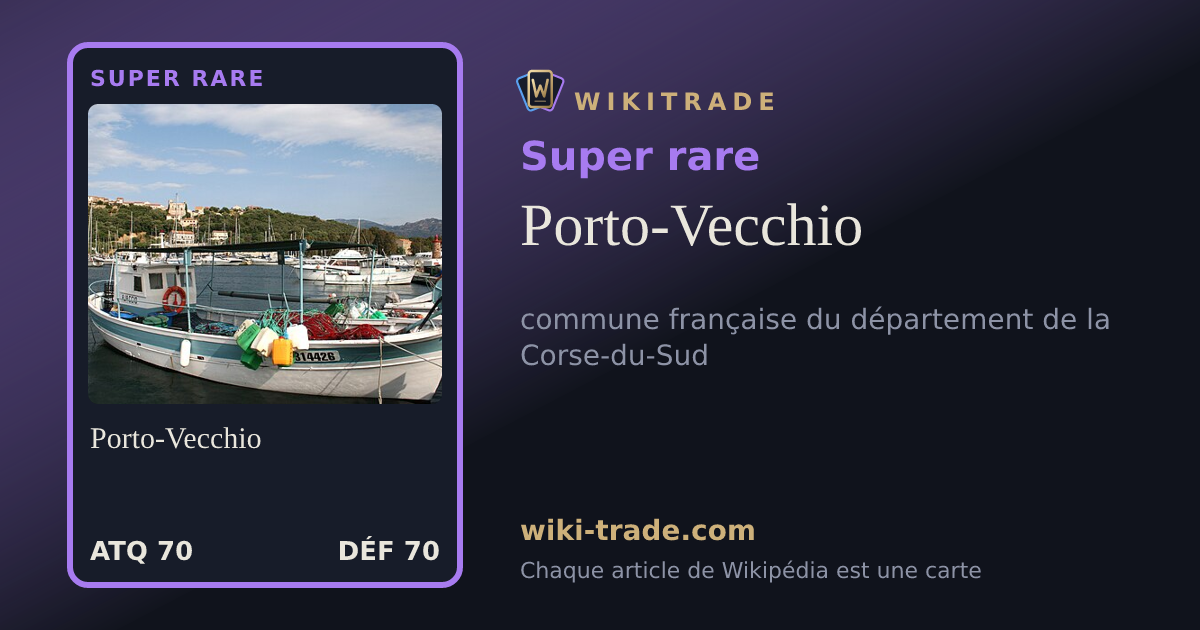 Porto-Vecchio — carte Super rare