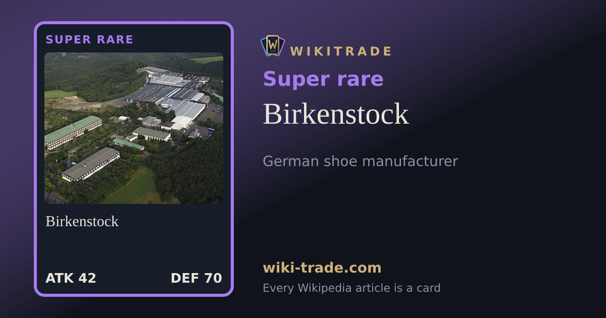 Birkenstock — Super rare card