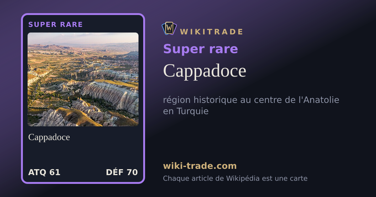 Cappadoce — carte Super rare