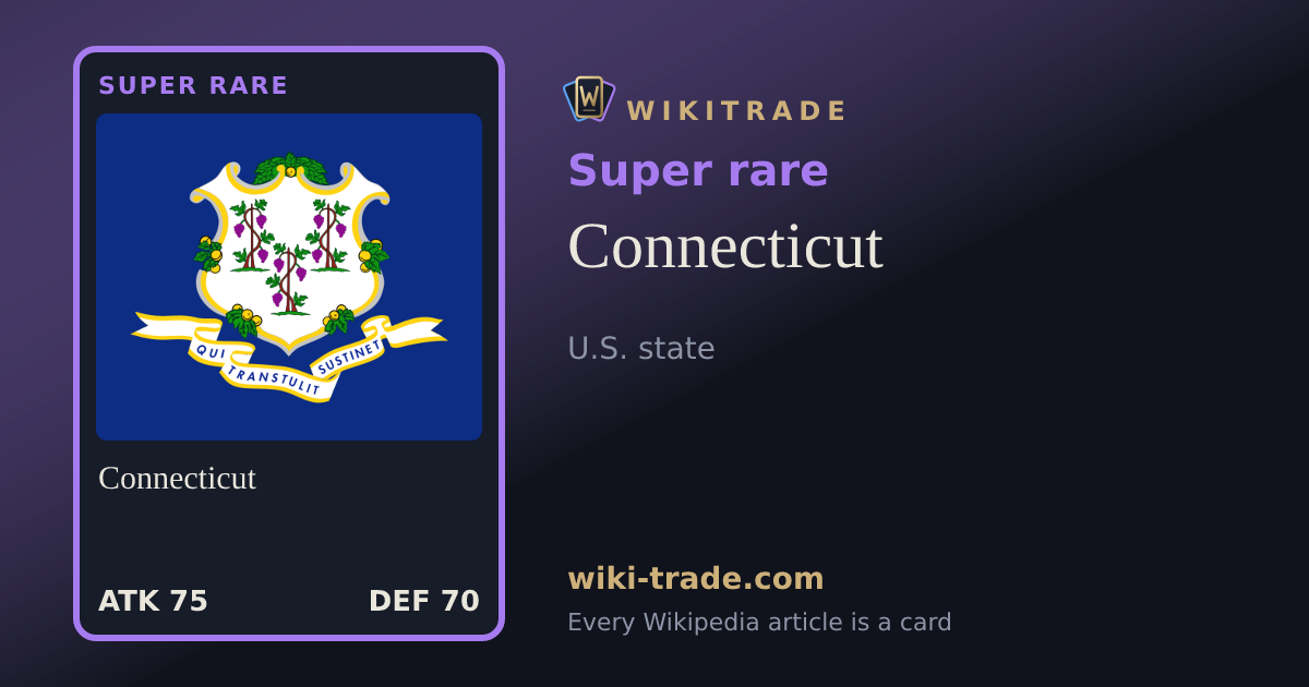Connecticut — Super rare card