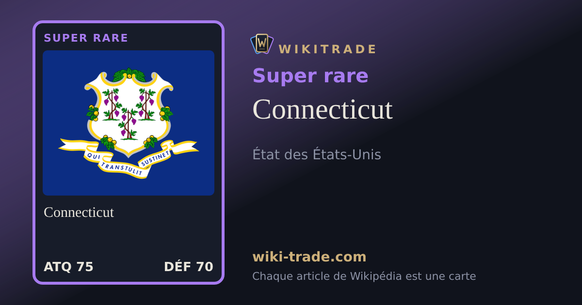 Connecticut — carte Super rare