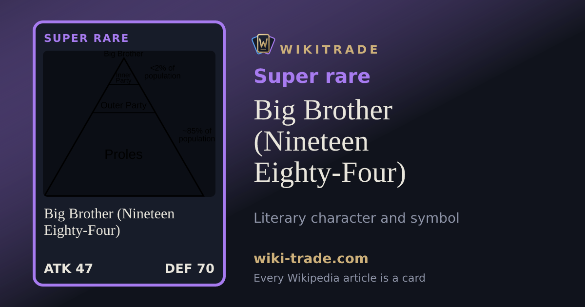 Big Brother (Nineteen Eighty-Four) — Super rare card