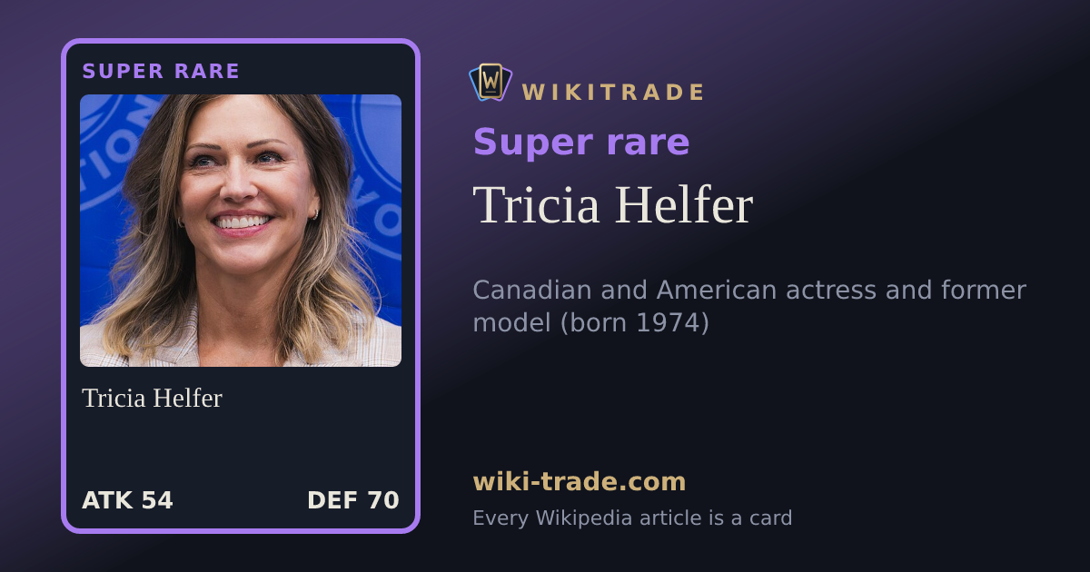 Tricia Helfer — Super rare card