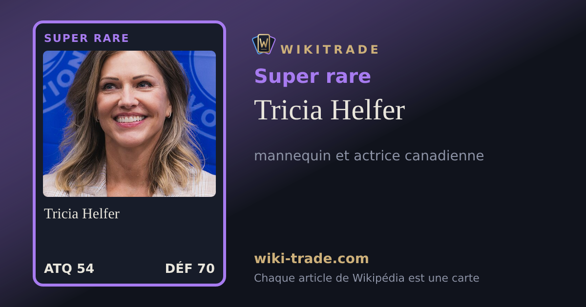 Tricia Helfer — carte Super rare