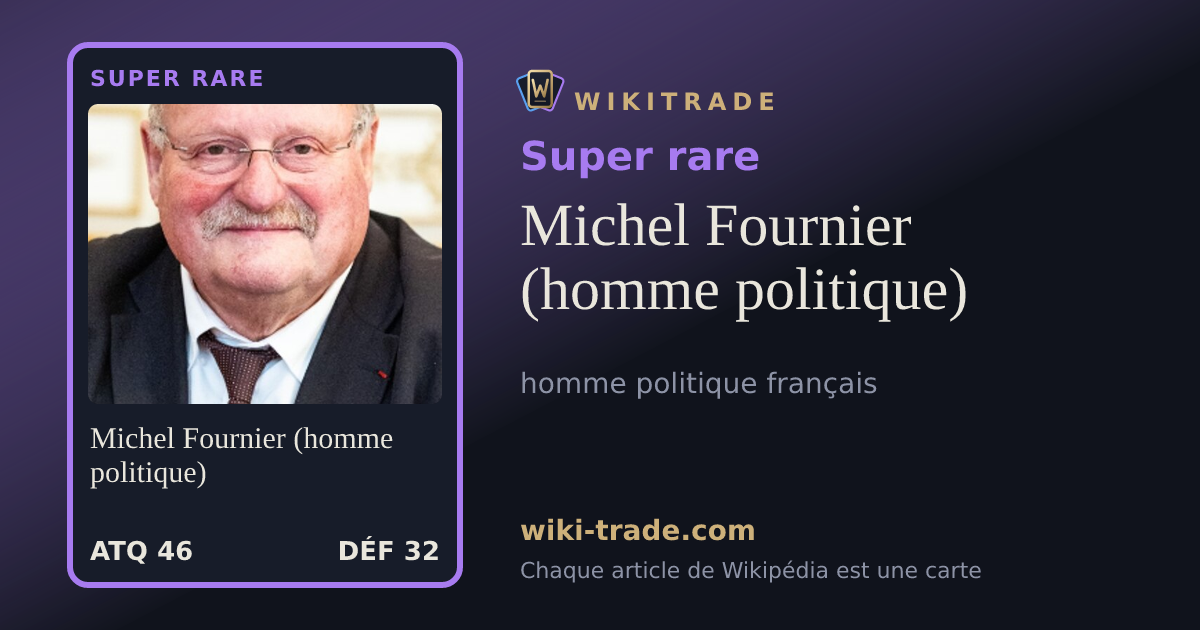 Michel Fournier (homme politique) — carte Super rare