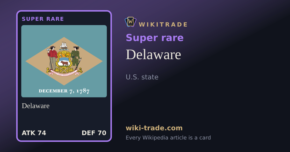 Delaware — Super rare card