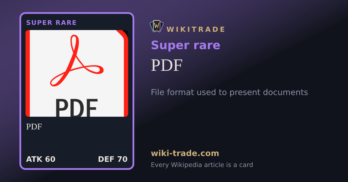 PDF — Super rare card