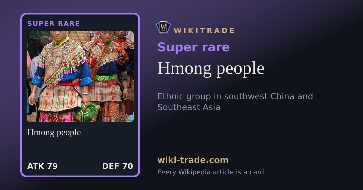Hmong people — Super rare card