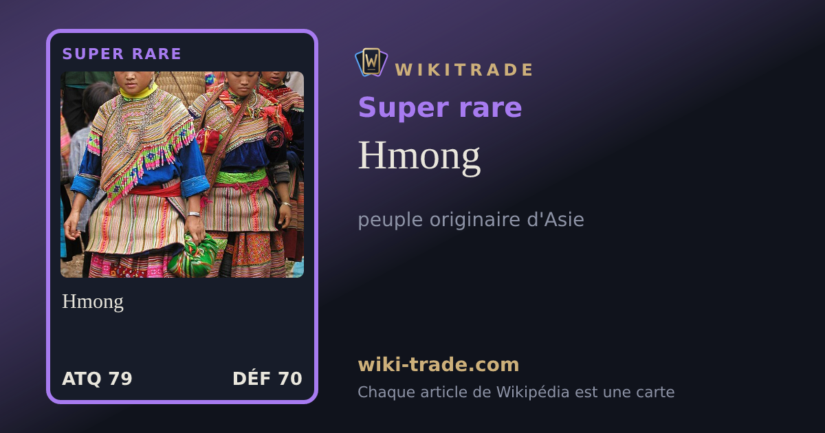 Hmong — carte Super rare