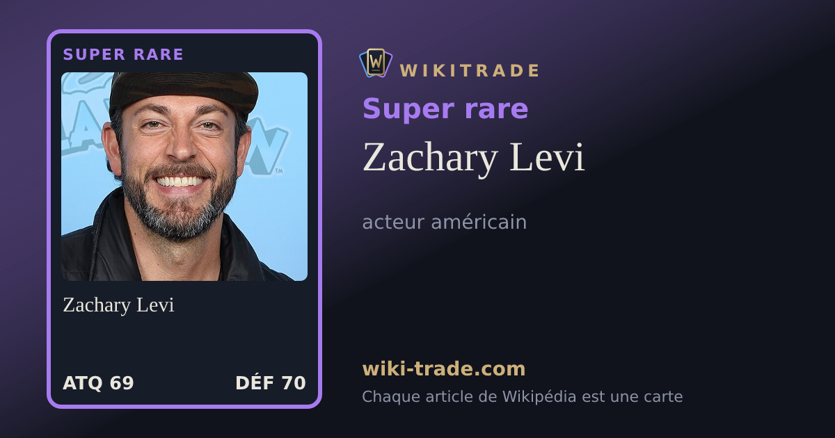 Zachary Levi — carte Super rare