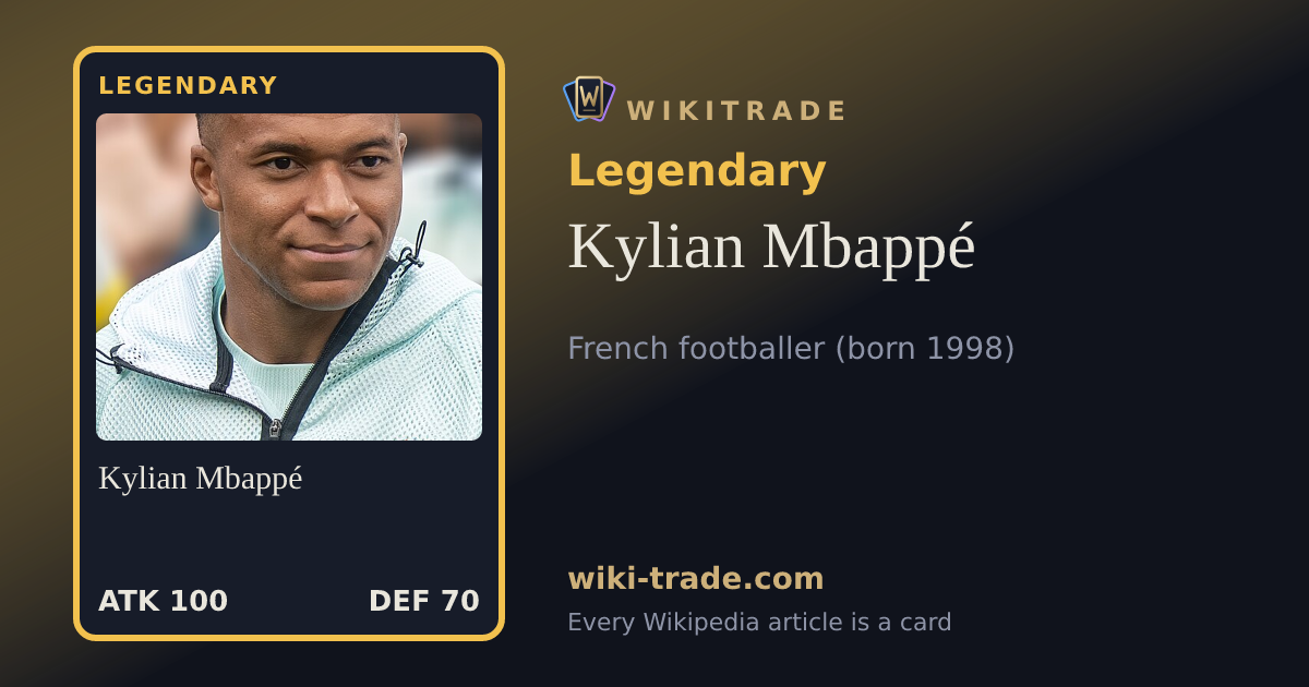 Kylian Mbappé — Legendary card