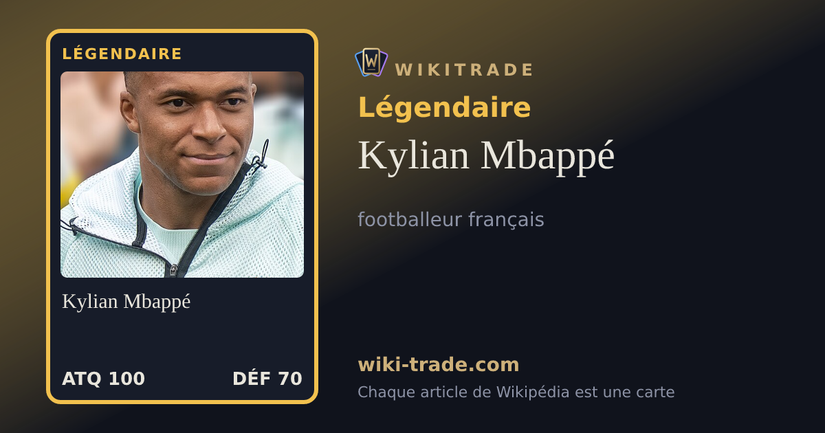 Kylian Mbappé — carte Légendaire