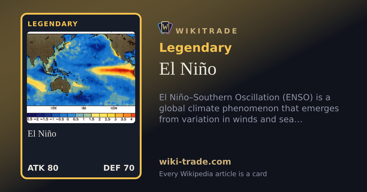 El Niño — Legendary card