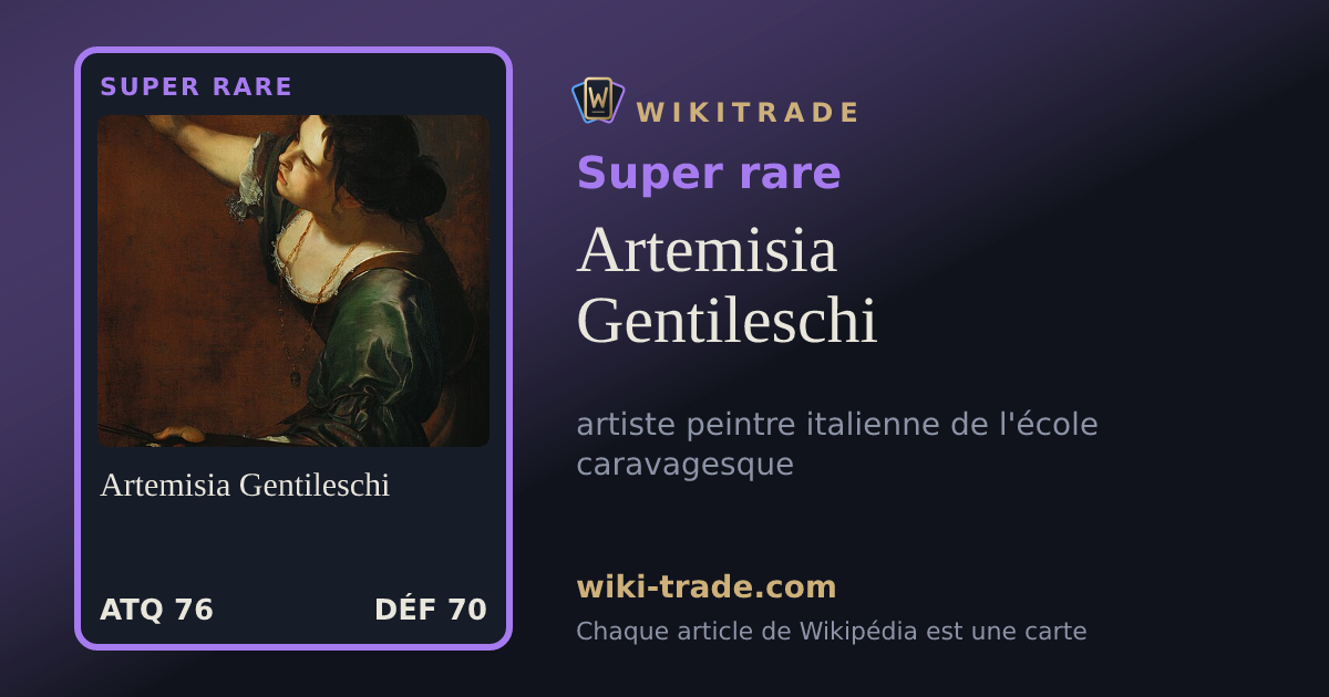 Artemisia Gentileschi — carte Super rare