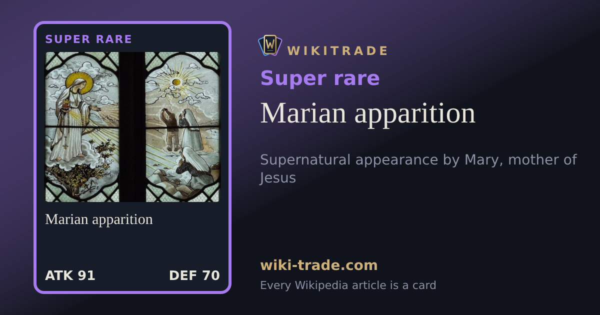 Marian apparition — Super rare card