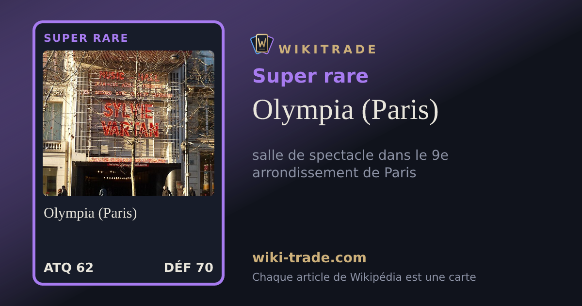 Olympia (Paris) — carte Super rare