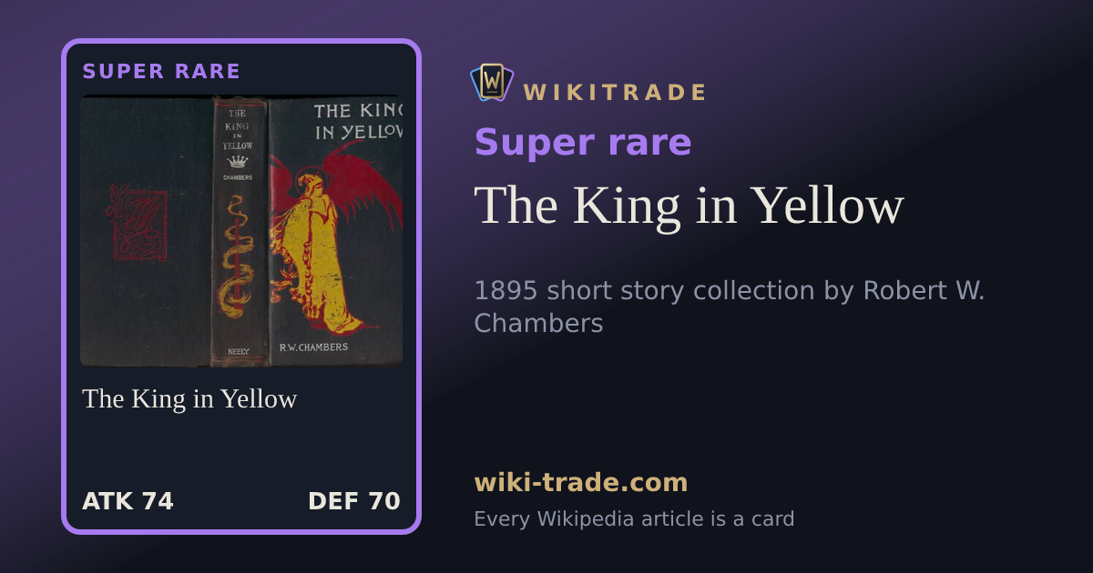 The King in Yellow — Super rare card