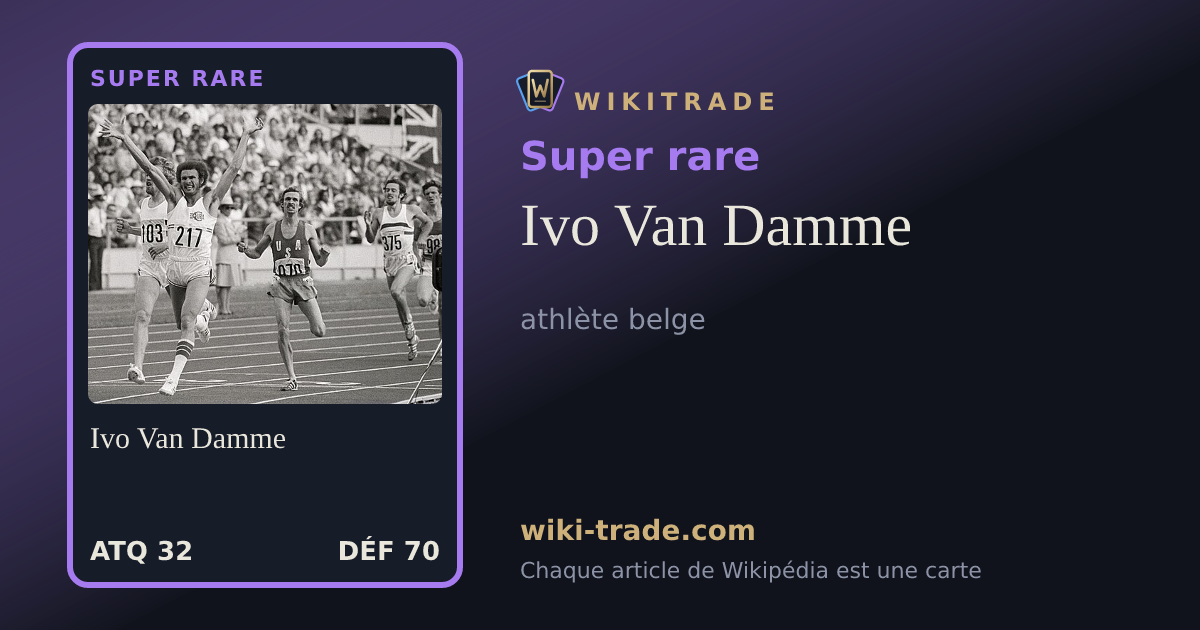 Ivo Van Damme — carte Super rare