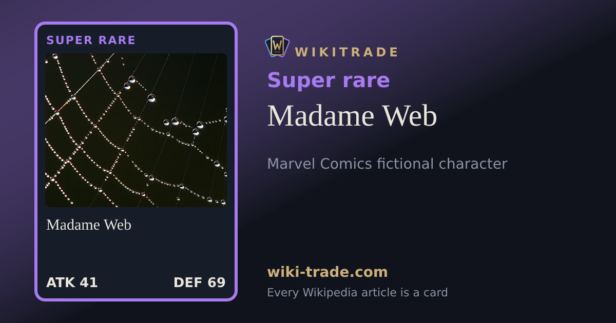 Madame Web — Super rare card