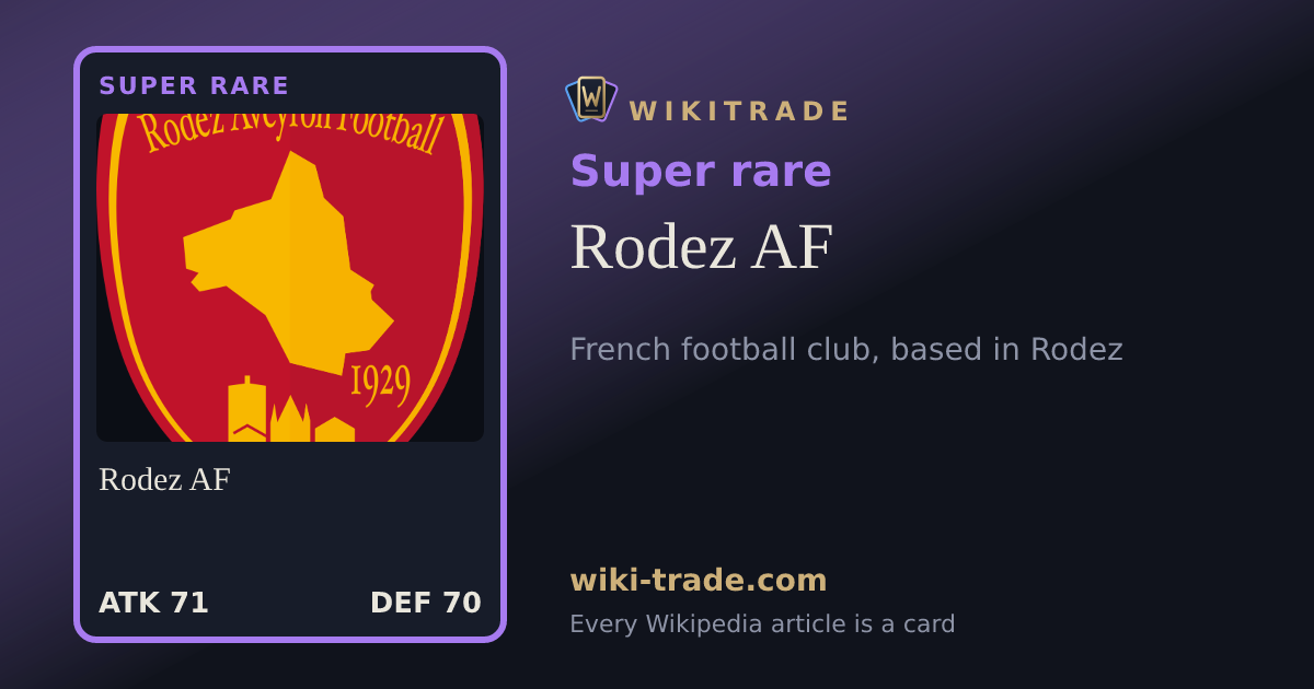 Rodez AF — Super rare card