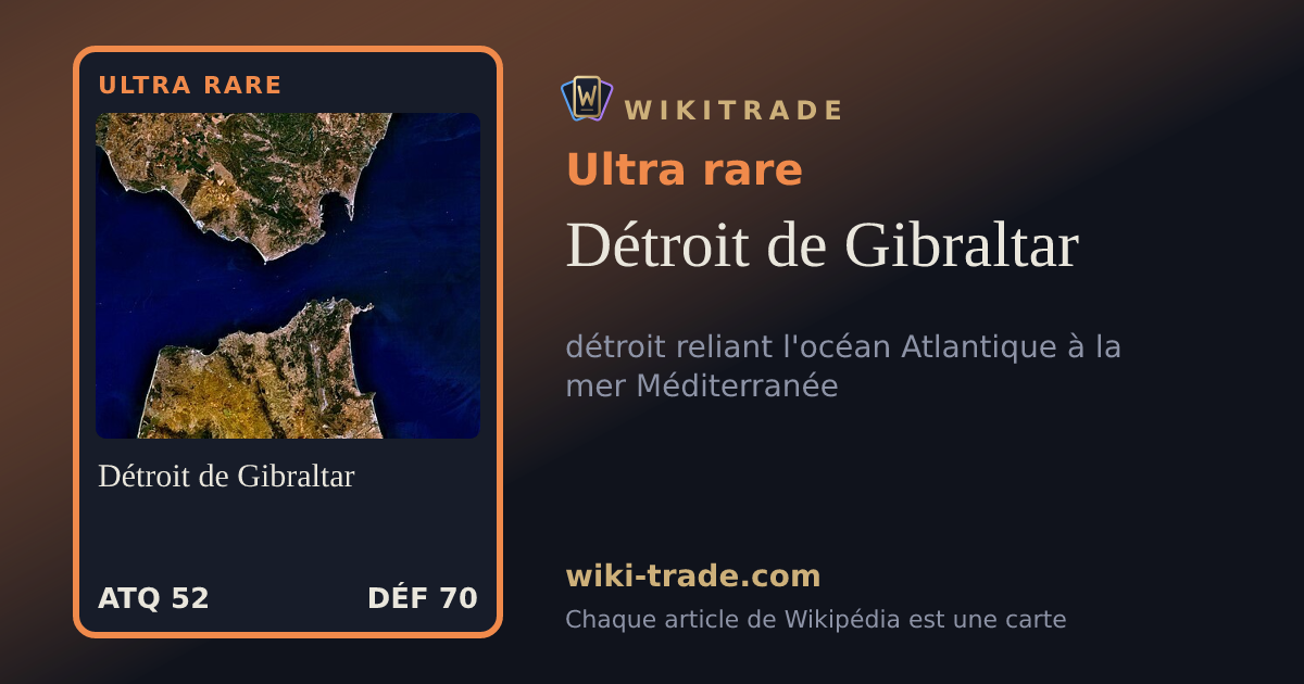 Détroit de Gibraltar — carte Ultra rare