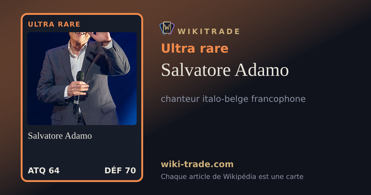 Salvatore Adamo — carte Ultra rare