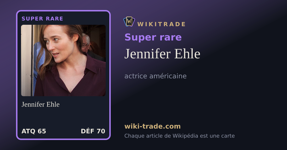 Jennifer Ehle — carte Super rare