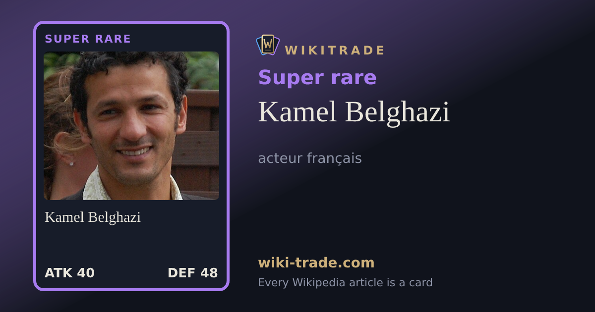 Kamel Belghazi — Super rare card