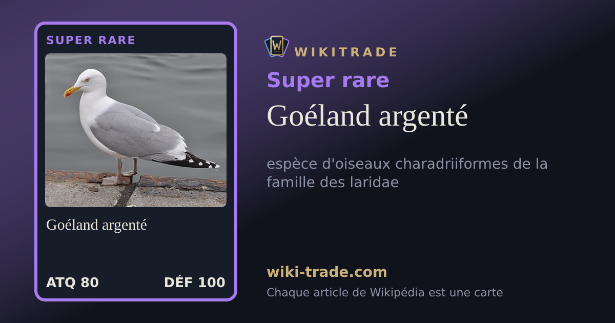 Goéland argenté — carte Super rare