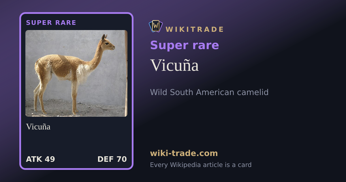 Vicuña — Super rare card