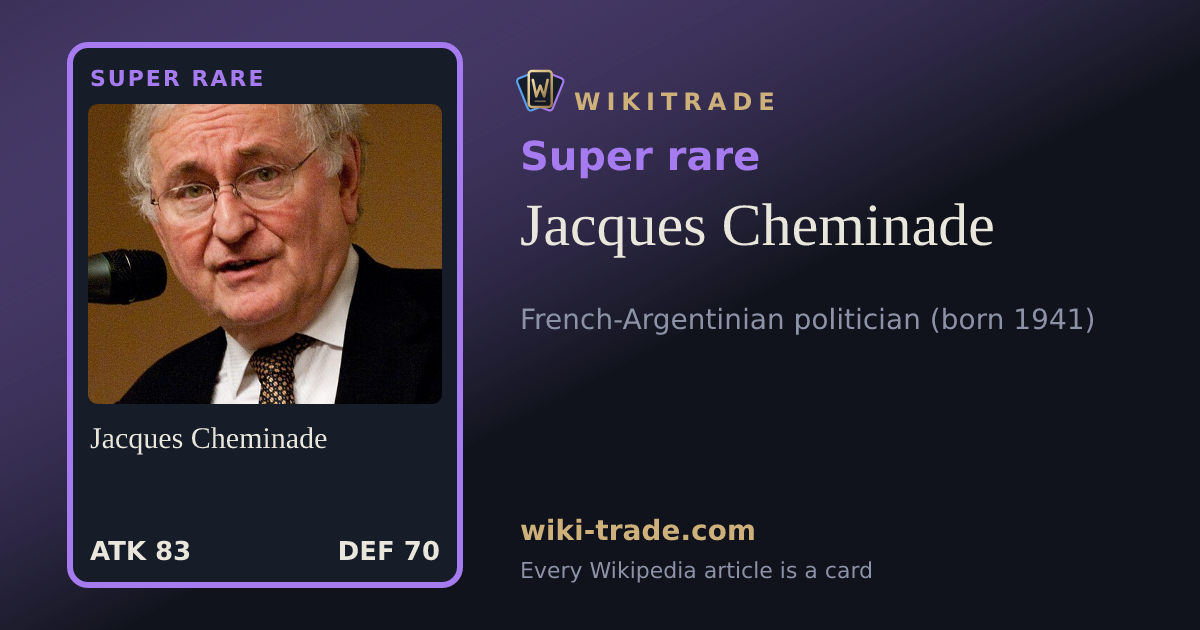Jacques Cheminade — Super rare card
