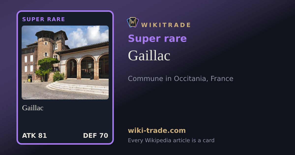 Gaillac — Super rare card