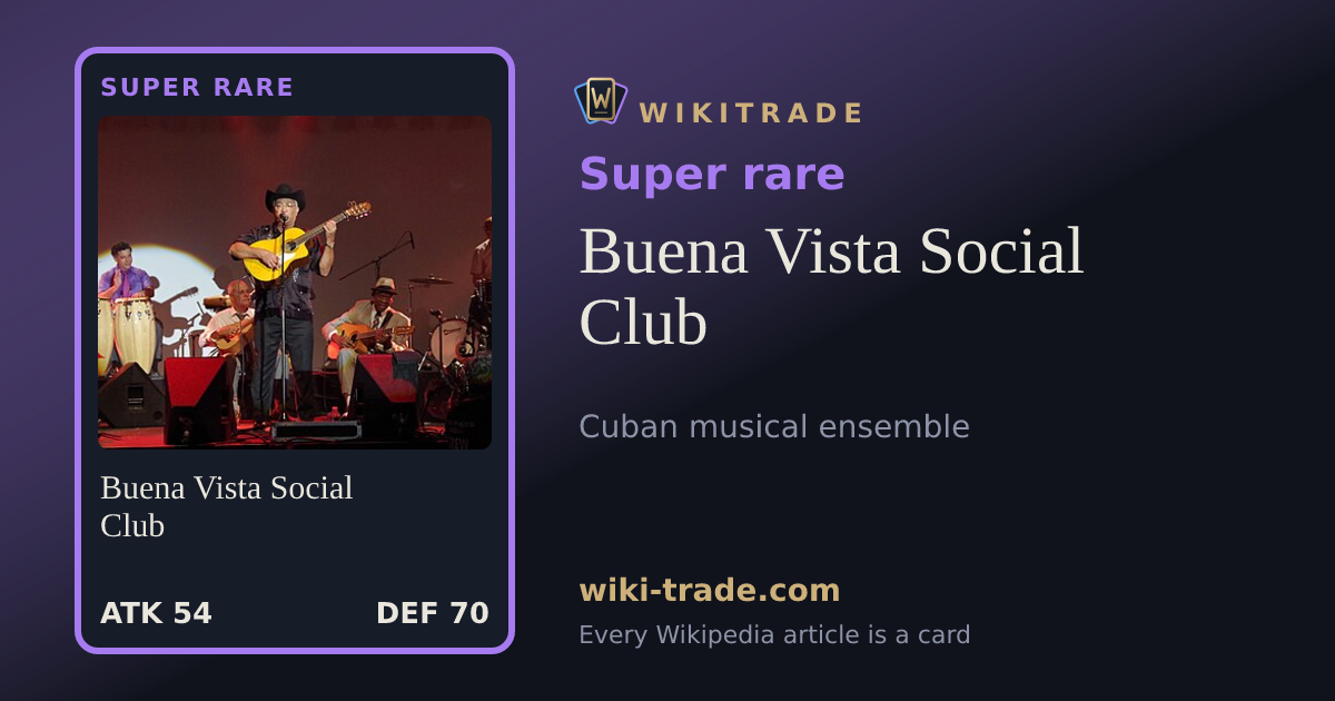 Buena Vista Social Club — Super rare card