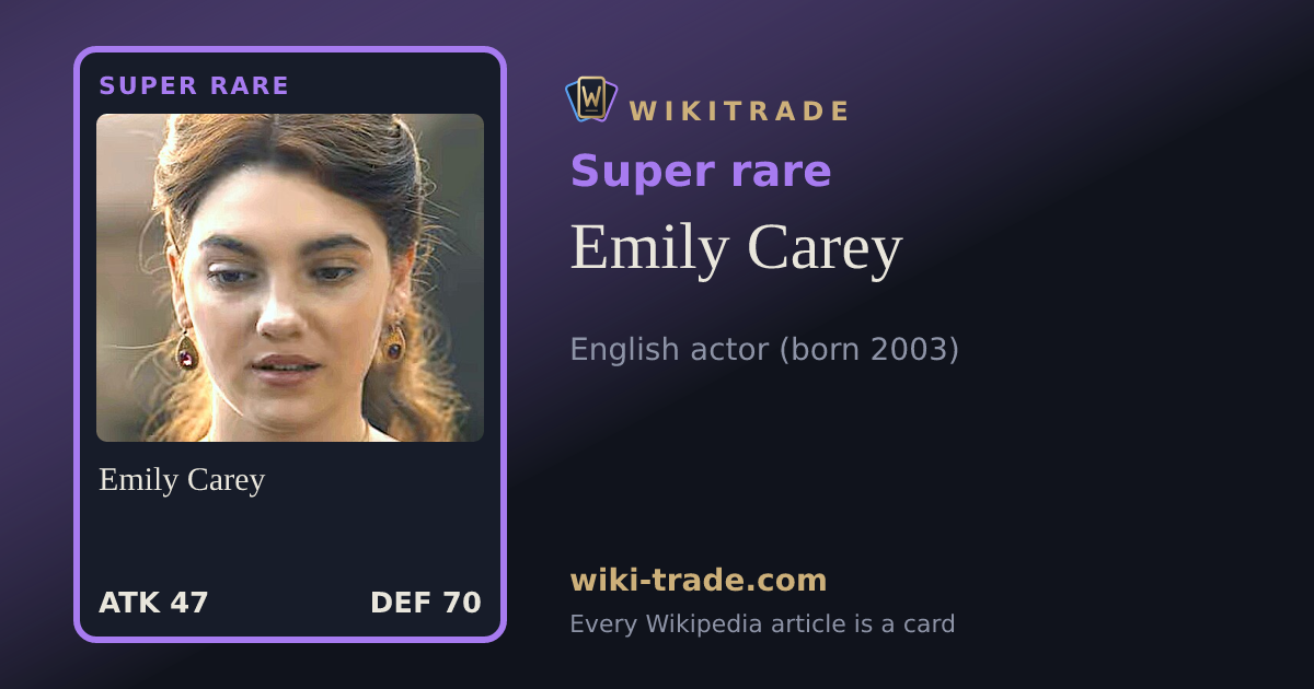 Emily Carey — Super rare card