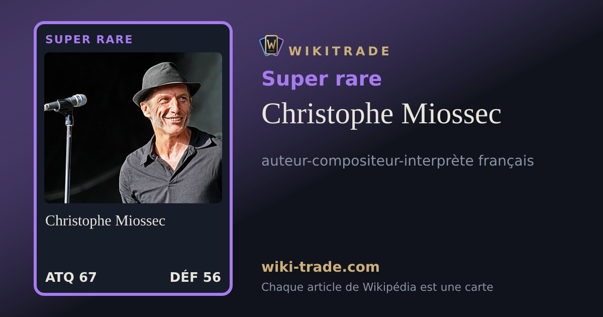 Christophe Miossec — carte Super rare