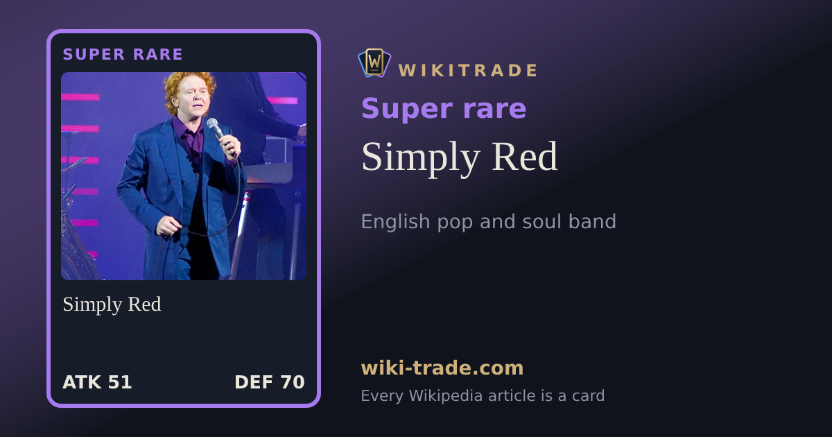 Simply Red — Super rare card