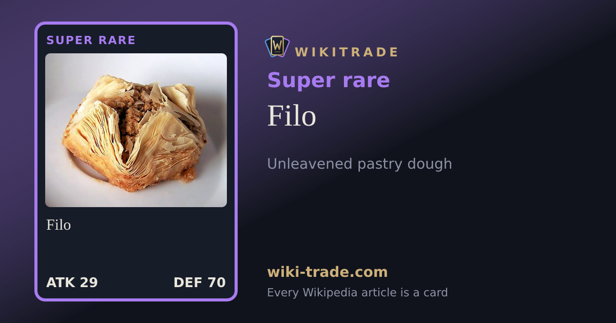 Filo — Super rare card