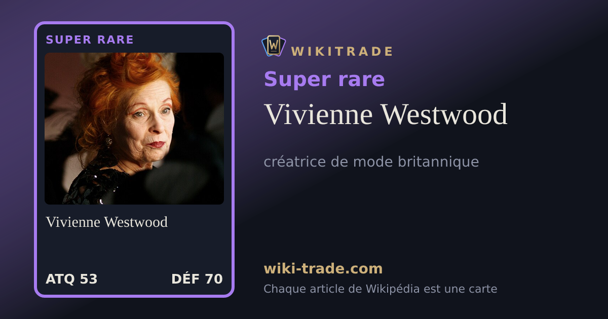 Vivienne Westwood — carte Super rare