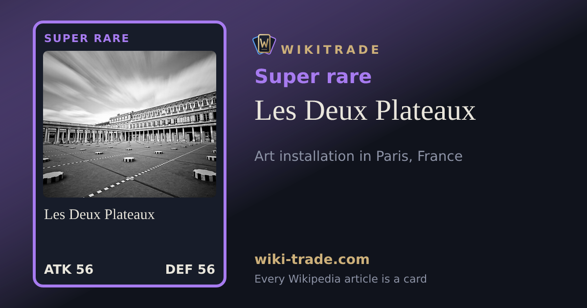 Les Deux Plateaux — Super rare card