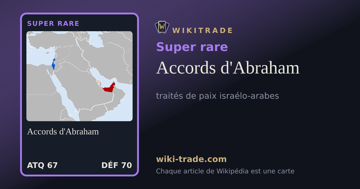 Accords d'Abraham — carte Super rare
