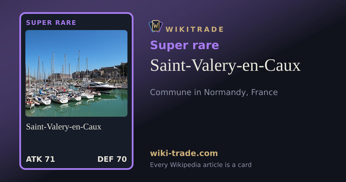 Saint-Valery-en-Caux — Super rare card