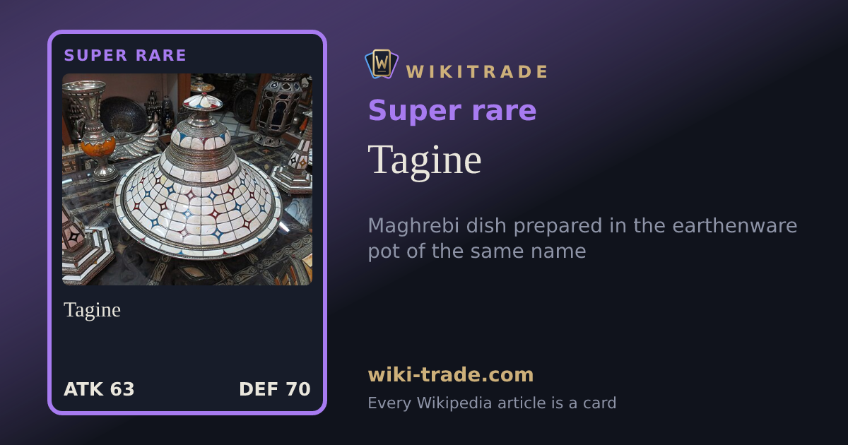 Tagine — Super rare card
