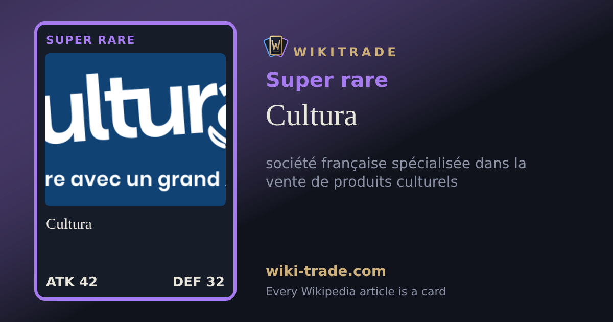 Cultura — Super rare card