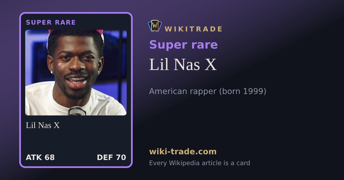 Lil Nas X — Super rare card