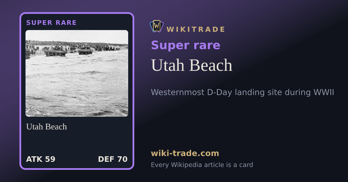 Utah Beach — Super rare card