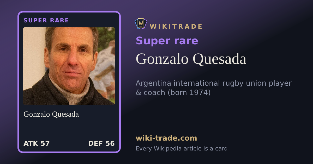 Gonzalo Quesada — Super rare card